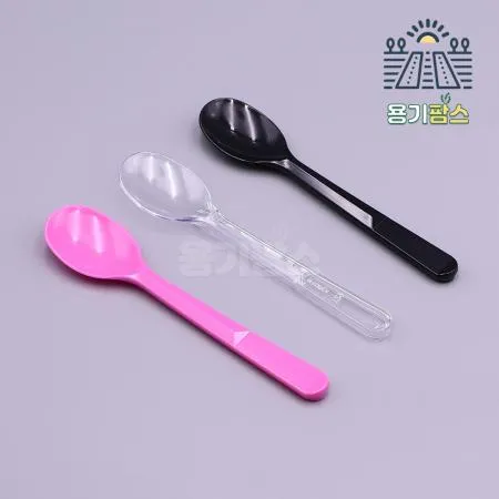 아이스크림스푼 대 핑크 개별포장 4000개 젤라또스푼 요거트수저 베라숟가락 이미지