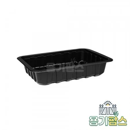 SW 실링용기 19144 바비큐 3호 650ml 검정 1200개 고강도 PP 분식포장