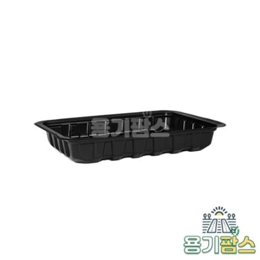 SW 실링용기 19144 바비큐 3-5호 500ml 검정 1200개 고강도 PP 분식포장 이미지