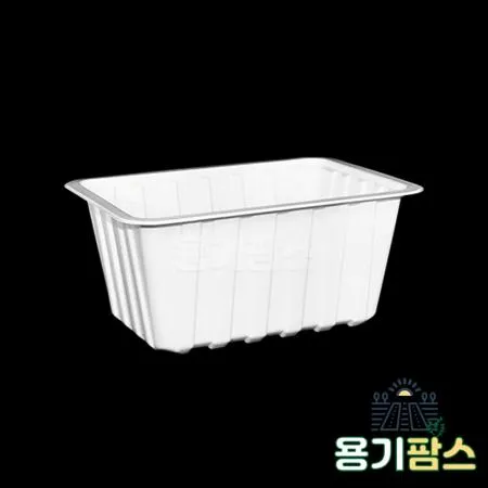SW 실링용기 19149 바비큐 1호 1350ml 백색 800개 고기 족발 보쌈 포장용기 이미지