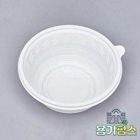 SW 195파이 미니탕용기 대 백색 300개 포장 배달 일회용 면 탕용기 이미지