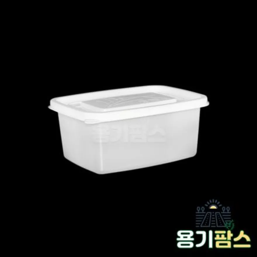 SW 사각 반죽용기 대 400ml 반투명 600개 일회용 배달포장 소분용기 미니죽용기 이미지