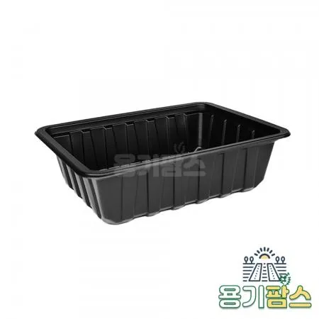 SW 실링용기 23187 84호 1500ml 검정 500개 고강도PP용기 보쌈 족발포장 이미지