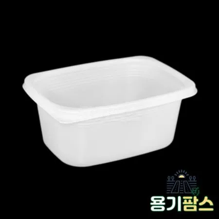 SW 사각 죽용기 특대 1050ml 반투명 500개 배달 포장용기 전자레인지 계란찜용기 이미지
