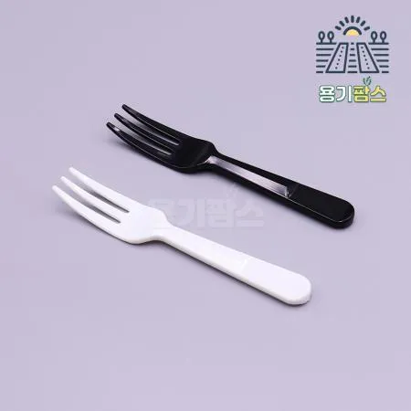 나인포크 검정 개별포장 90mm - 10000개 과일포크 케이크포크 이미지