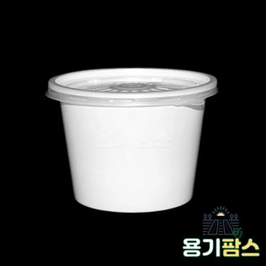 SW 105파이 국용기 특대 420ml 백색 1000개 일회용소스 국물용기 다용도컵 5호 이미지