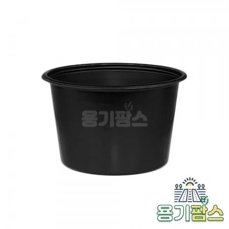 SW 105파이 국용기 대 370ml 검정 1000개 일회용소스용기 국물용기 다용도컵5호 이미지