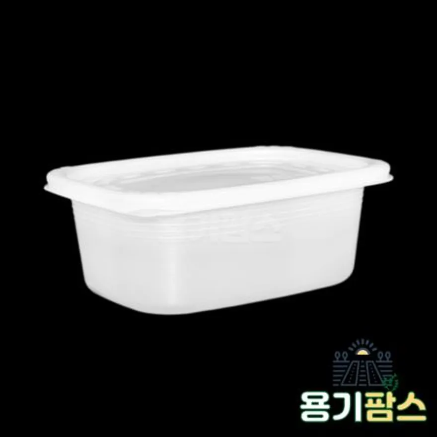SW 사각 죽용기 대 920ml 반투명 500개 배달 포장용기 전자레인지사용 계란찜용기 이미지