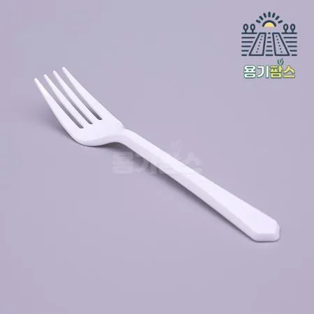일회용포크 백색 개별포장 160mm - 2000개 캠핑커트러리 케이크포크 소풍포크 이미지
