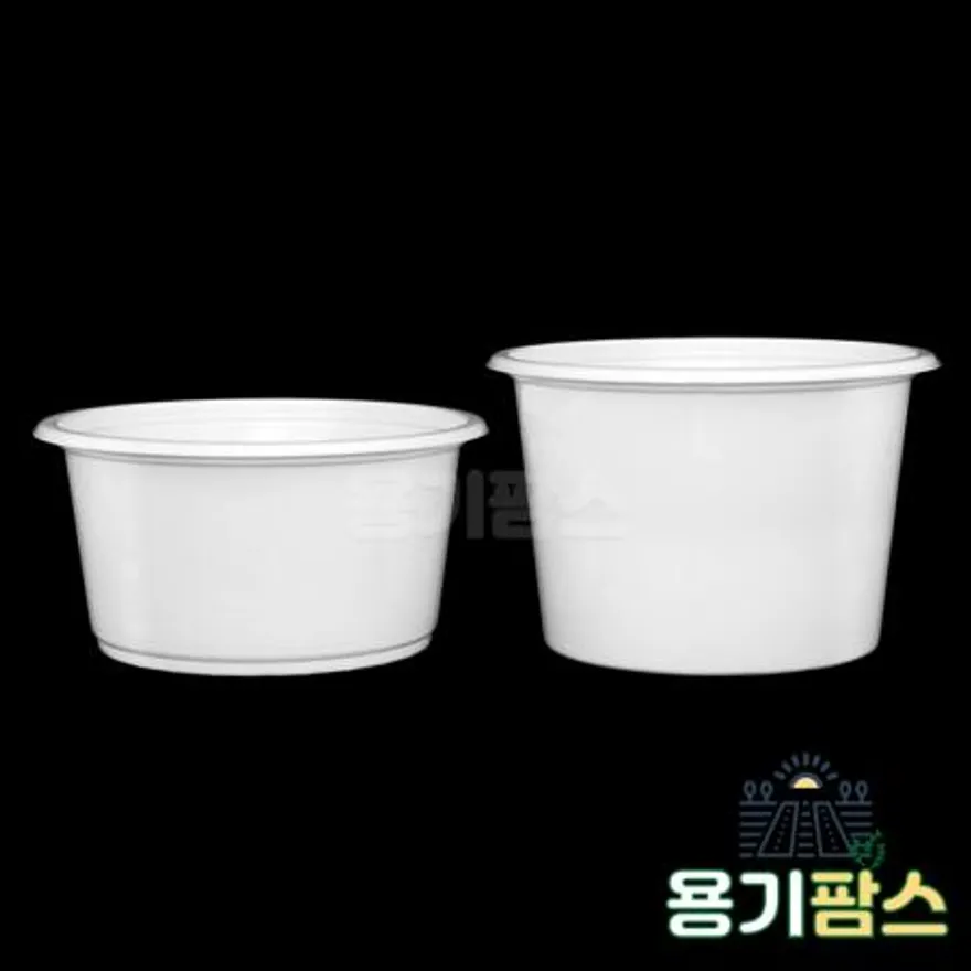 SW 95파이 국물용기 대 270ml 백색 1000개 일회용소스용기 국용기 다용도컵 4호 이미지