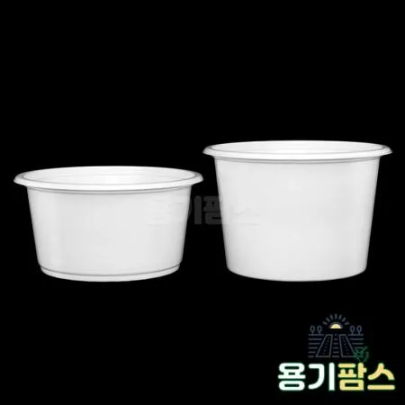 SW 95파이 국물용기 대 270ml 백색 1000개 일회용소스용기 국용기 다용도컵 4호 이미지