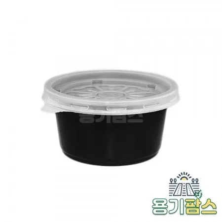 SW 95파이 국물용기 소 200ml 검정 1000개 일회용소스용기 국용기 다용도컵 4호