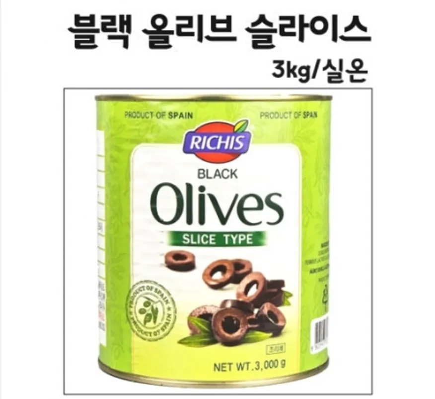 리치스 블랙올리브 슬라이스 3kg/실온 이미지