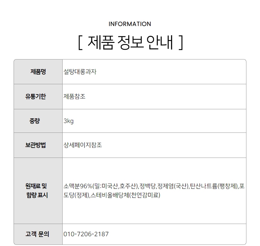 상품정보제공고시