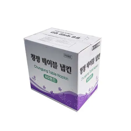 청정 테이블 냅킨 200mm*105mm 80밴드 6400매