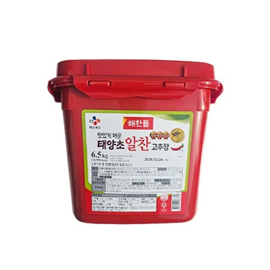 해찬들 태양초 알찬 고추장 6.5kg 이미지
