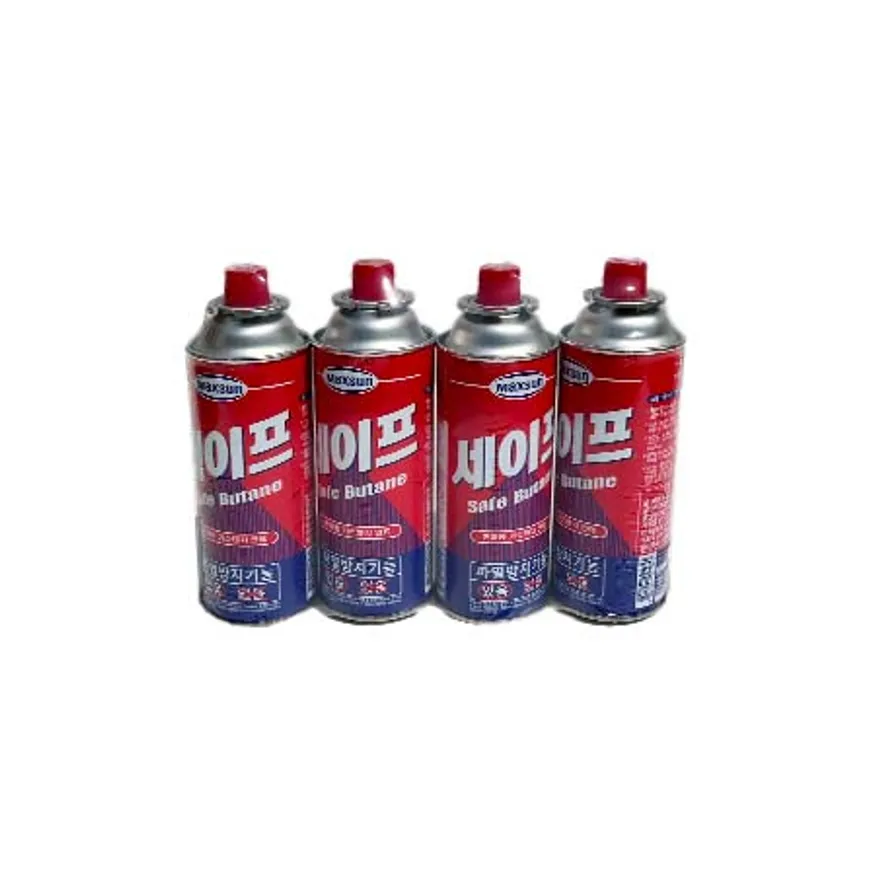 세이프 부탄가스 220g 4개입 이미지
