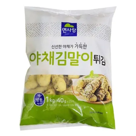 [스마일푸드] 야채김말이 면사랑 1kg 25g*40ea