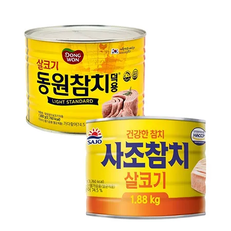 [스마일푸드] 동원 사조 참치 덕용 대용량 1.88kg