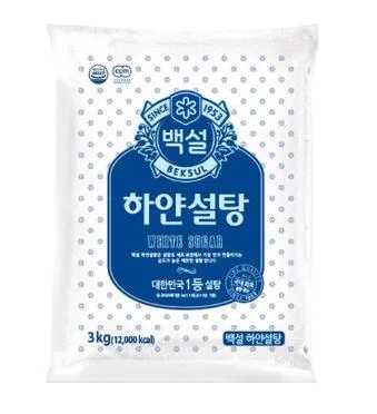 백설 하얀설탕 3KG