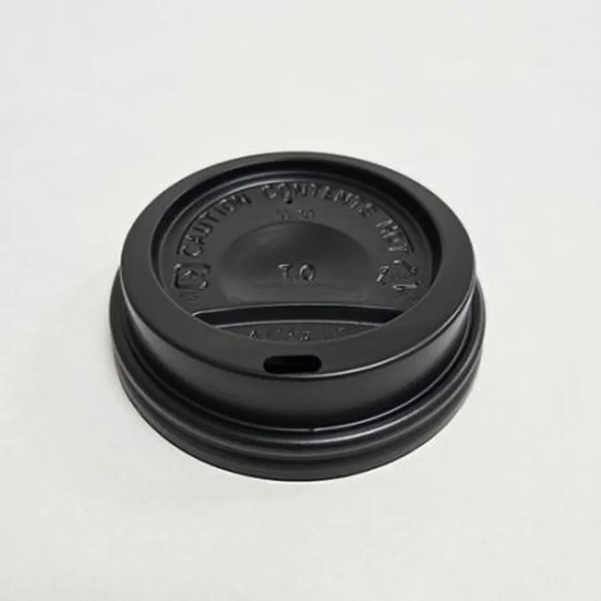 종이컵 뚜껑 일반형 블랙 84mm(10/13oz)종이컵용 이미지