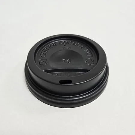 종이컵 뚜껑 일반형 블랙 84mm(10/13oz)종이컵용 이미지