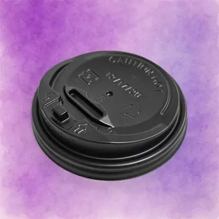 종이컵 뚜껑 개폐형 블랙 90mm(12/16/20oz)종이컵용