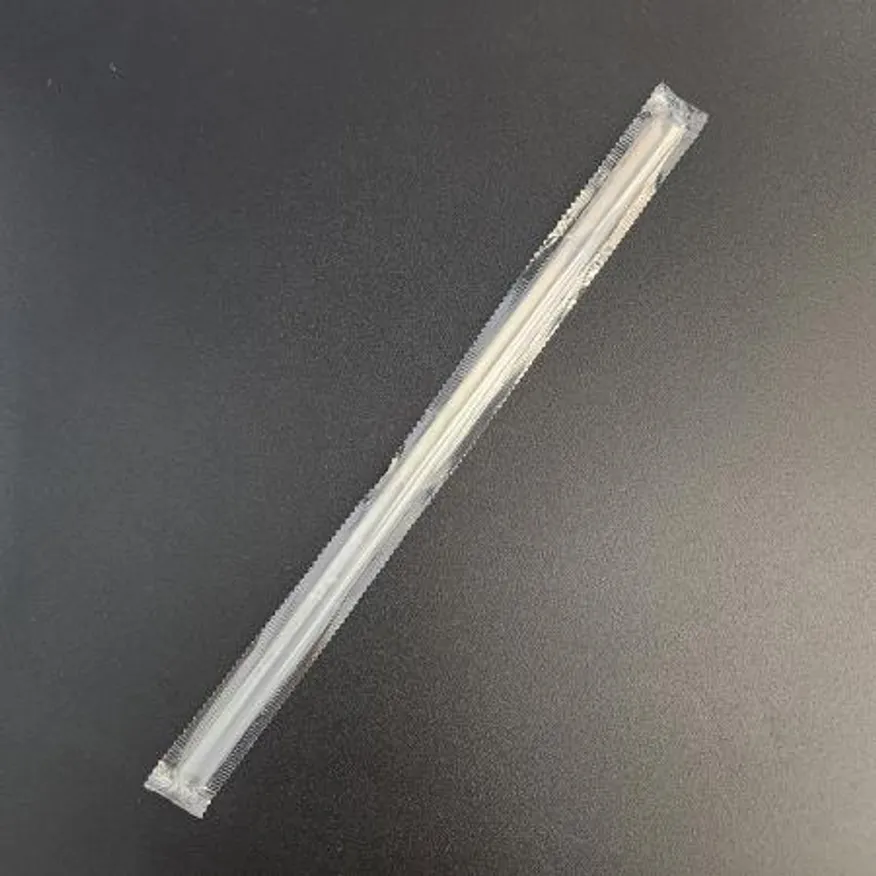 7mmx21cm 투명 일자빨대 개별포장 10,000개입 이미지