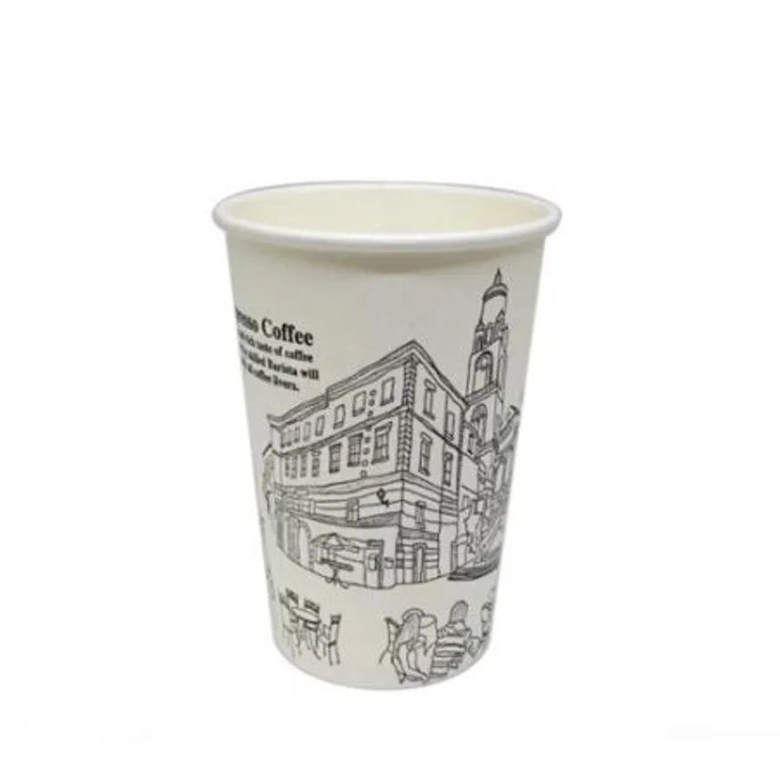E 384ml (13온스) 카페풍경 종이컵 1000개 이미지