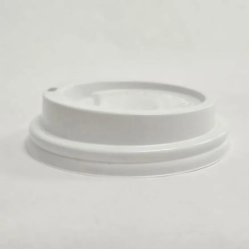 종이컵 뚜껑 일반형 화이트 90mm(12/16/20oz)종이컵용 이미지