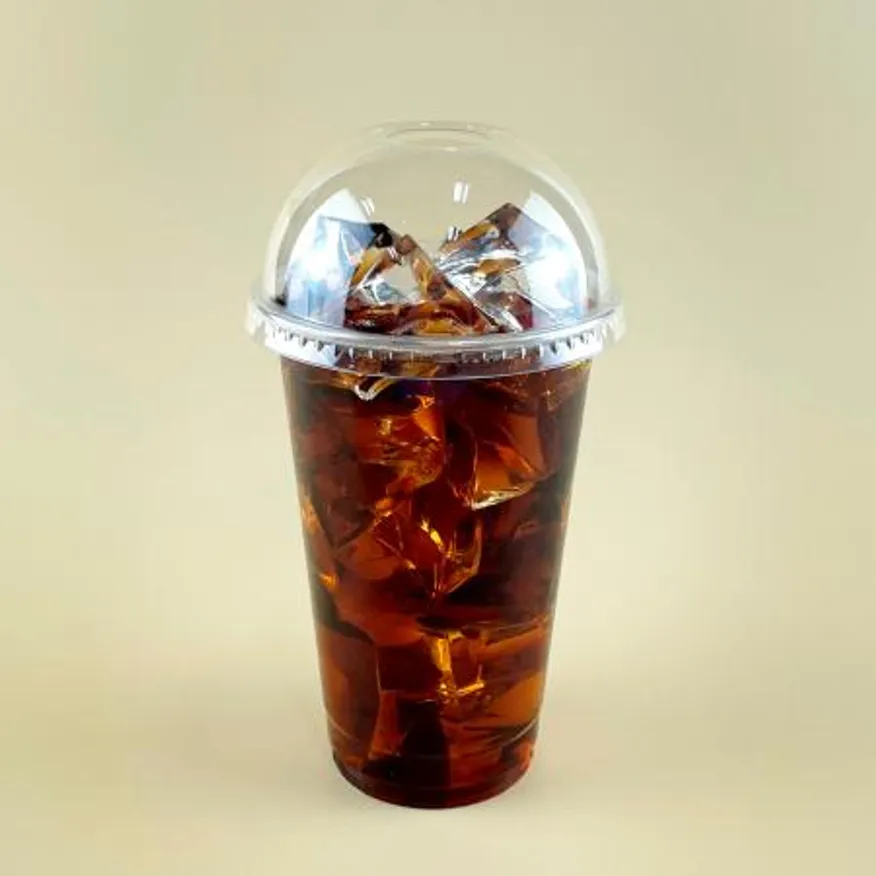 92파이 PET 아이스컵 돔리드 돔뚜껑 1000개 이미지