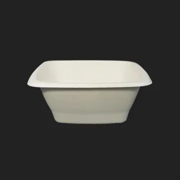 친환경 샐러드포장용기 정사각펄프용기 32온스 300개 (뚜껑별도)