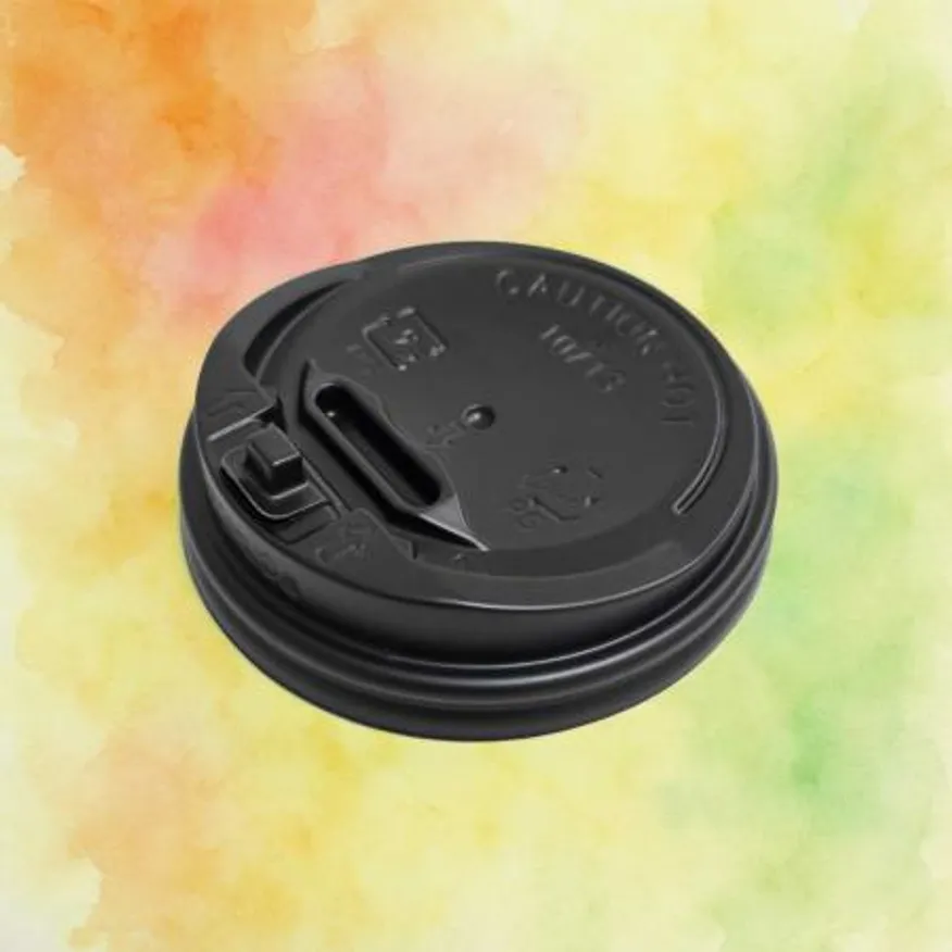 종이컵 뚜껑 개폐형 블랙 84mm(10/13oz)종이컵용 이미지