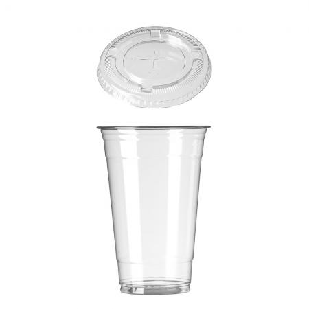 [500개세트]92파이16온스 아이스컵+평뚜껑 500개 세트