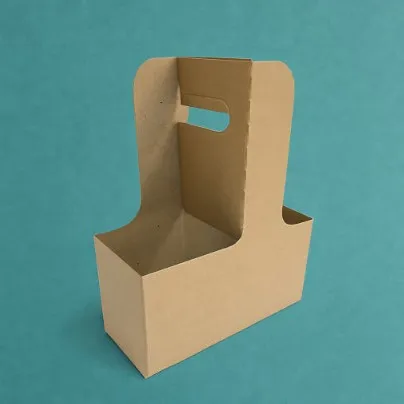 크라프트 무지 2구 커피 캐리어 200개 테이크아웃 포장 배달