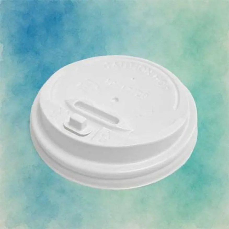 종이컵 뚜껑 개폐형 화이트 90mm(12/16/20oz)종이컵용 이미지