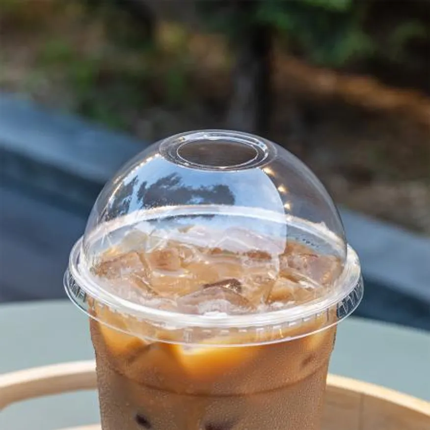 92파이 PET 아이스컵 돔리드 돔뚜껑 1000개 이미지