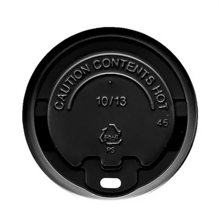 G 테이크아웃컵 리드 종이컵뚜껑 블랙 일반형 10/13온스용 1000개 이미지