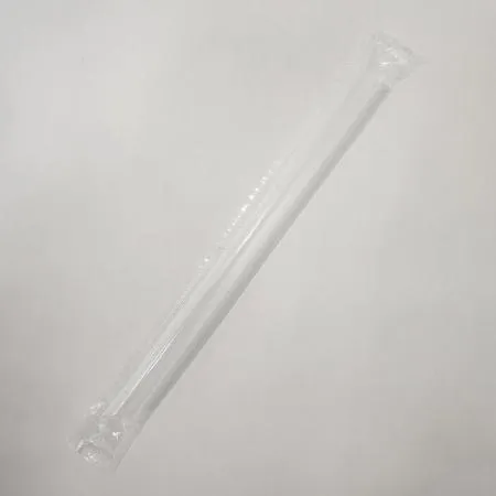 12mmx21cm 투명 사선빨대 개별포장 2,000개입 버블티 실링용 스트로우 이미지
