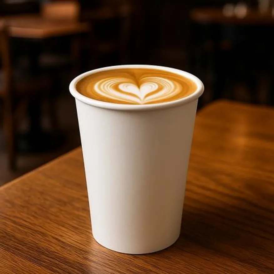 고급형 H 390ml (13온스) 고강도 종이컵 백색 무지 국산 1000개 이미지