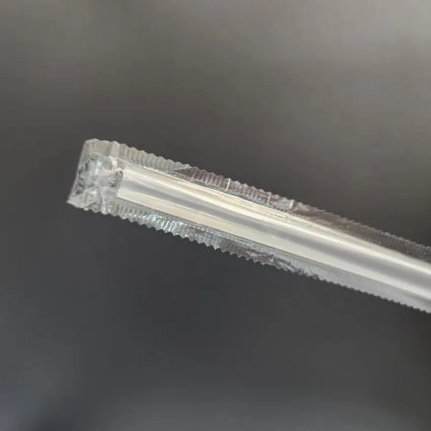 7mmx21cm 투명 일자빨대 개별포장 10,000개입 이미지