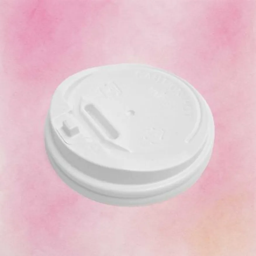 종이컵 뚜껑 개폐형 화이트 84mm(10/13oz)종이컵용 이미지