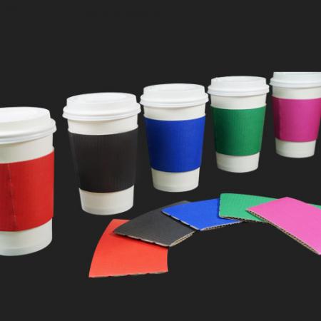 HC1 칼라 무지 컵홀더 10/13온스용 1000개 (빨강)