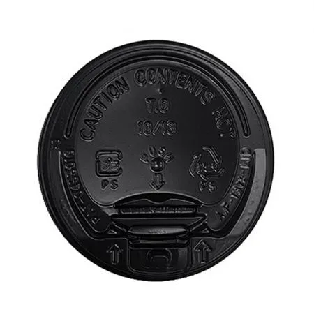 G 테이크아웃컵 리드 종이컵뚜껑 블랙 개폐형 10/13온스용 1000개 이미지