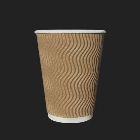 3중 단열컵 웨이브 크라프트 510ml(16온스) 종이컵 500개 이미지