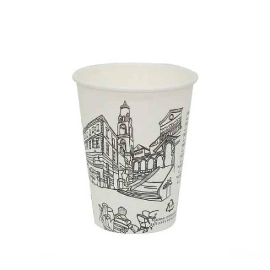 E 270ml (8온스) 카페풍경 종이컵 1000개 이미지