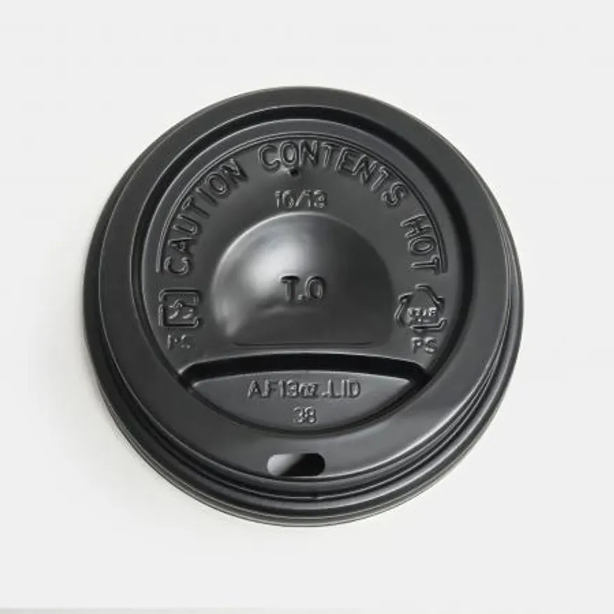 종이컵 뚜껑 일반형 블랙 84mm(10/13oz)종이컵용 이미지