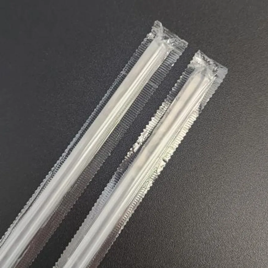 7mmx21cm 투명 일자빨대 개별포장 10,000개입 이미지