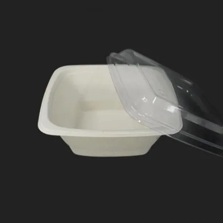 [뚜껑]친환경 샐러드포장용기 정사각펄프용기 뚜껑 16/24/32/42온스 공용PET리드 300개