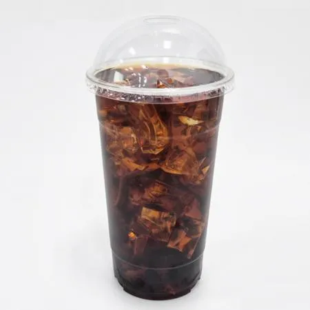 107파이 pet 투명컵 돔 리드 아이스컵 뚜껑 캡 500개 이미지